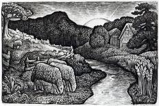 The Sheep of His Pasture, C.1828, from an Edition of 350 Prints Published for the Album 'A…-Edward Calvert-Giclee Print