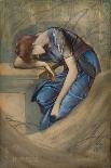 Love among the Ruins (W/C, Bodycolour & Gum Arabic on Paper)-Edward Coley Burne-Jones-Framed Giclee Print