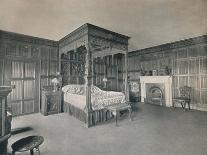 'Queen Anne's State Bedstead in Crimson and Gold Figured Velvet', 1927-Edward F Strange-Photographic Print