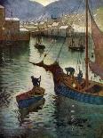 The Harbour, Polperro, Cornwall, 1924-1926-Edward Frederick Ertz-Mounted Giclee Print