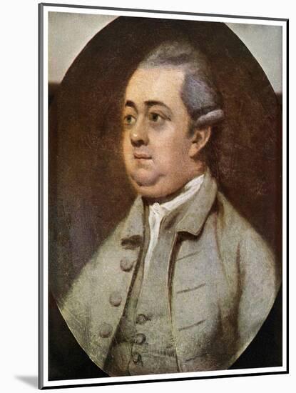 Edward Gibbon, British Historian, 1773-Henry Walton-Mounted Giclee Print