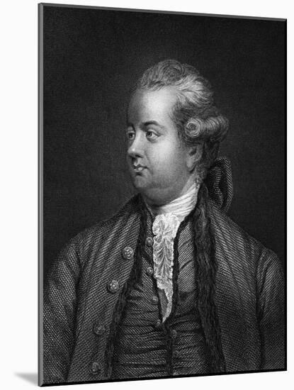 Edward Gibbon, British Historian, 19th Century-Joshua Reynolds-Mounted Giclee Print