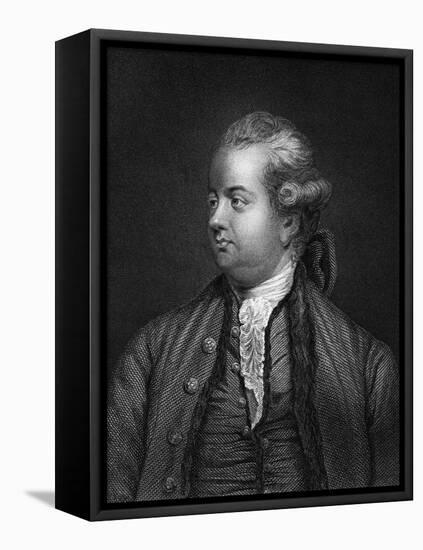 Edward Gibbon, British Historian, 19th Century-Joshua Reynolds-Framed Premier Image Canvas