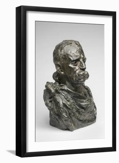 Edward H. Harriman, Modeled 1909, Cast by Alexis Rudier (1874-1952), 1925 (Bronze)-Auguste Rodin-Framed Giclee Print