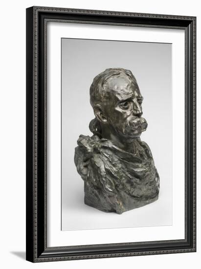 Edward H. Harriman, Modeled 1909, Cast by Alexis Rudier (1874-1952), 1925 (Bronze)-Auguste Rodin-Framed Giclee Print