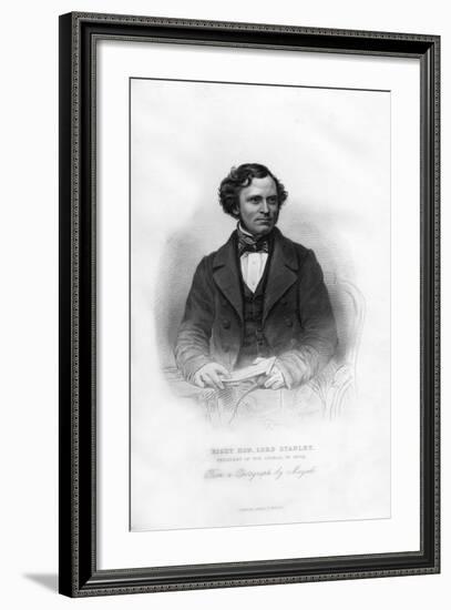 Edward Henry Stanley, 15th Earl of Derby, (1826-189), British Statesman, 19th Century-WJ Edwards-Framed Giclee Print