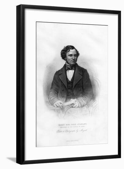 Edward Henry Stanley, 15th Earl of Derby, (1826-189), British Statesman, 19th Century-WJ Edwards-Framed Giclee Print