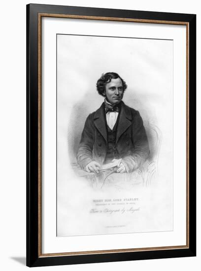 Edward Henry Stanley, 15th Earl of Derby, (1826-189), British Statesman, 19th Century-WJ Edwards-Framed Giclee Print