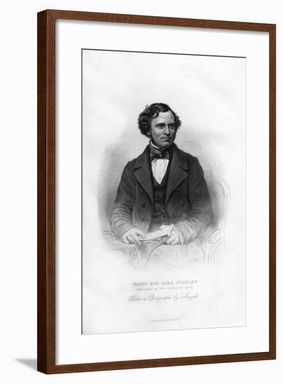 Edward Henry Stanley, 15th Earl of Derby, (1826-189), British Statesman, 19th Century-WJ Edwards-Framed Giclee Print