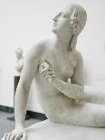 Naked Figure of Eve Listening to the Voice in White Marble, c.1842-Edward Hodges Baily-Photographic Print