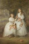 Portrait of the Daughters of the Duke of Manchester, 1894-Edward Hughes-Mounted Giclee Print