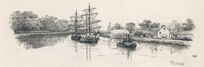 The Gloucester Ship Canal at Pertin-Edward Humphries-Art Print