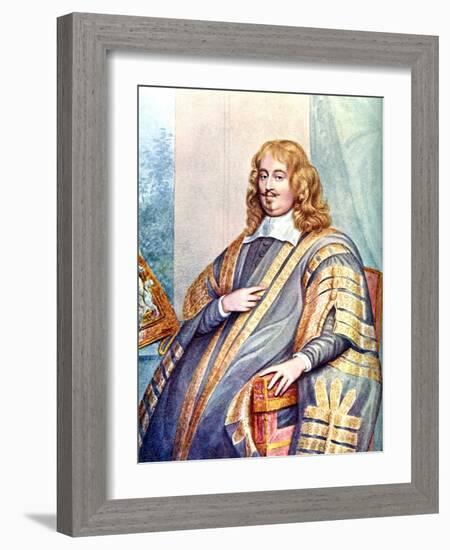 Edward Hyde, 1st Earl of Clarendon, 17th Century English Statesman and Historian, C1905-George Perfect Harding-Framed Giclee Print