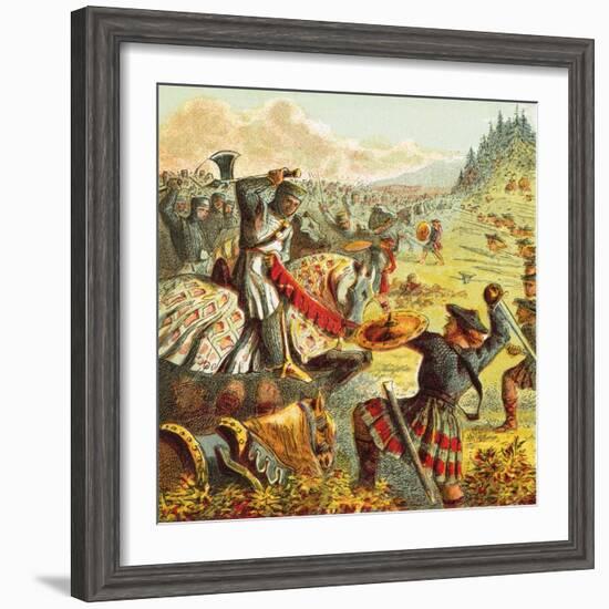 Edward I Attacks Scotland-English-Framed Giclee Print