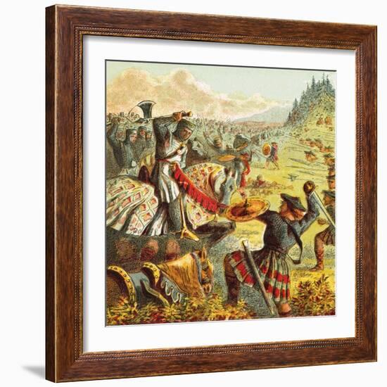 Edward I Attacks Scotland-English-Framed Giclee Print