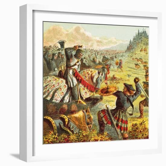 Edward I Attacks Scotland-English-Framed Giclee Print