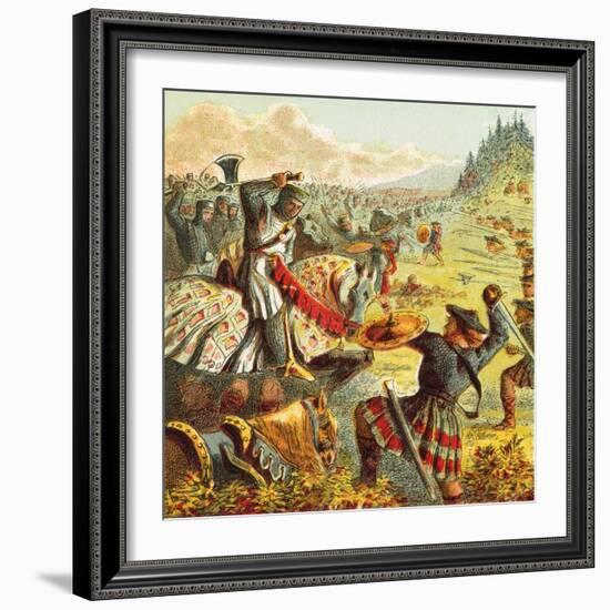 Edward I Attacks Scotland-English-Framed Giclee Print