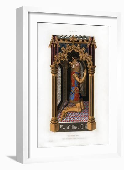 Edward III, C1355-Henry Shaw-Framed Giclee Print