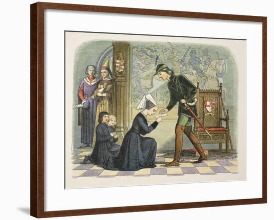 Edward IV and Lady Elizabeth Grey-James William Edmund Doyle-Framed Giclee Print
