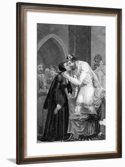 Edward IV Receiving the Widows' Contribution, 15th Century-Mackenzie-Framed Giclee Print