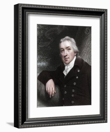 Edward Jenner, English physician, 1837-Unknown-Framed Giclee Print