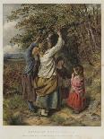 Children Nut-Gathering-Edward John Cobbett-Giclee Print