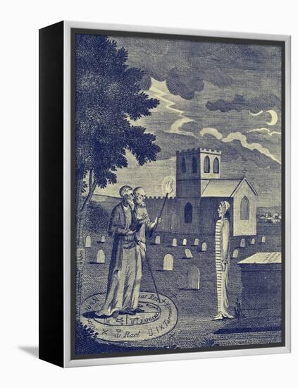 'Edward Kelley, a magician'-English School-Framed Premier Image Canvas