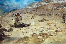 Piper George Findlater (1872-1942) of the Gordon Highlanders Earning the Victoria Cross at Dargai…-Edward Matthew Hale-Giclee Print