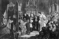 King James II (1633-170) Receiving News of the Landing of the Prince of Orange, 1890-Edward Matthew Ward-Giclee Print