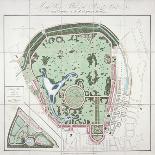 Plan of the Zoological Gardens, Regent's Park, St Marylebone, London, 1828-Edward Mogg-Giclee Print