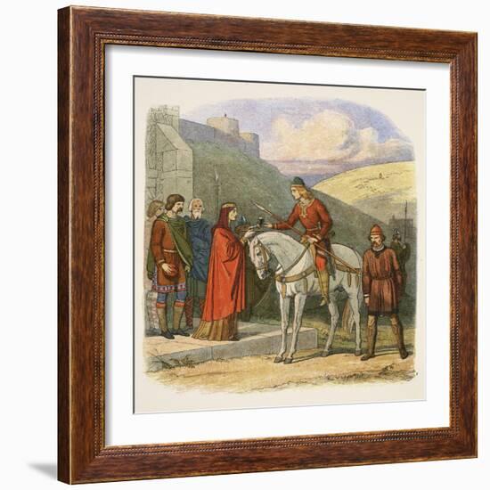 Edward Murdered at Corfe-James William Edmund Doyle-Framed Giclee Print