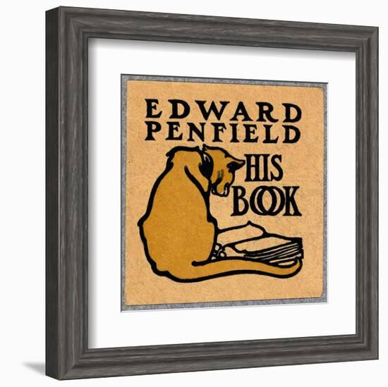 Edward Penfield, His Book-Edward Penfield-Framed Art Print