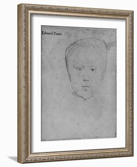 'Edward, Prince of Wales', 1538 (1945)-Hans Holbein the Younger-Framed Giclee Print