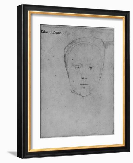 'Edward, Prince of Wales', 1538 (1945)-Hans Holbein the Younger-Framed Giclee Print