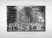 Greenwich Park, with the Royal Observatory, on Easter Monday, London, 1804-Edward Pugh-Giclee Print