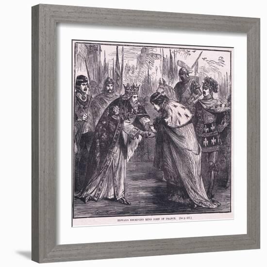 Edward Receiving King John of France Ad 1357-Charles Ricketts-Framed Giclee Print