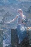 On the Wings of the Morning, 1905 (W/C Heightened with Bodycolour and Gold Paint)-Edward Robert Hughes-Giclee Print