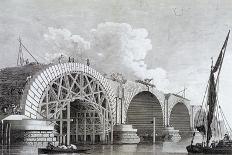 Blackfriars Bridge, London, 1777-Edward Rooker-Giclee Print