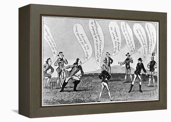 Edward Sackville, 4th Duke of Dorset, Playing Cricket, 18th Century-null-Framed Premier Image Canvas