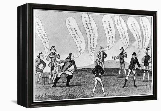 Edward Sackville, 4th Duke of Dorset, Playing Cricket, 18th Century-null-Framed Premier Image Canvas