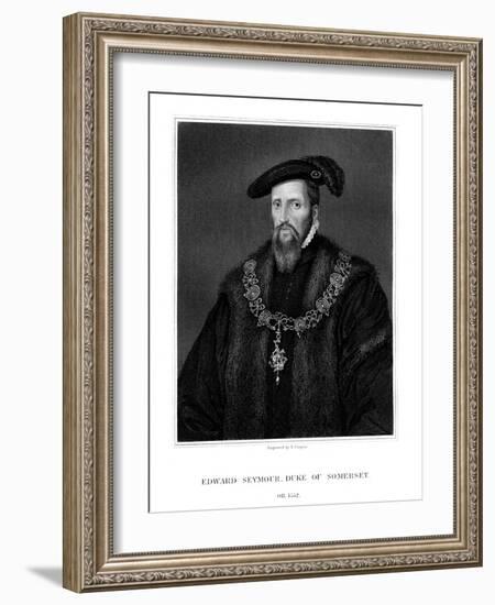 Edward Seymour, 1st Duke of Somerset, Lord Protector of England-R Cooper-Framed Giclee Print