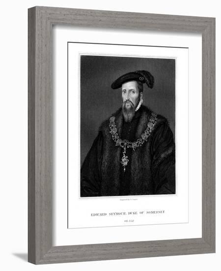 Edward Seymour, 1st Duke of Somerset, Lord Protector of England-R Cooper-Framed Giclee Print