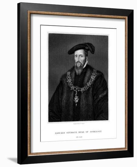 Edward Seymour, 1st Duke of Somerset, Lord Protector of England-R Cooper-Framed Giclee Print