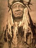 Weasel Tail (Apohsuyis). Portrait of Indian Chief of the Piegan Tribe, 20Th Century (B/W Photo)-Edward Sheriff Curtis-Giclee Print