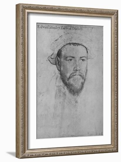 'Edward Stanley, Earl of Derby', c1532-1543 (1945)-Hans Holbein the Younger-Framed Giclee Print