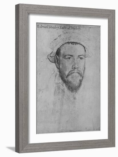 'Edward Stanley, Earl of Derby', c1532-1543 (1945)-Hans Holbein the Younger-Framed Giclee Print