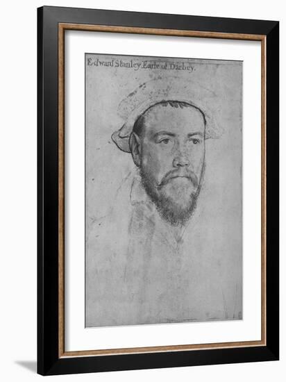 'Edward Stanley, Earl of Derby', c1532-1543 (1945)-Hans Holbein the Younger-Framed Giclee Print