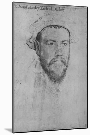'Edward Stanley, Earl of Derby', c1532-1543 (1945)-Hans Holbein the Younger-Mounted Giclee Print
