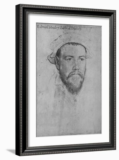 'Edward Stanley, Earl of Derby', c1532-1543 (1945)-Hans Holbein the Younger-Framed Giclee Print