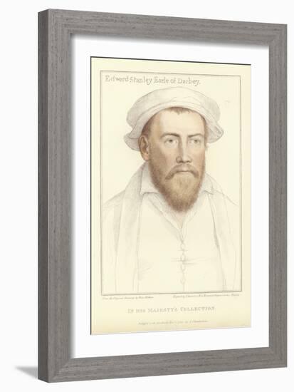 Edward Stanley, Earl of Derby-Hans Holbein the Younger-Framed Giclee Print